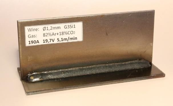 Carbon Steel welding using 82% Ar + 18% CO2
